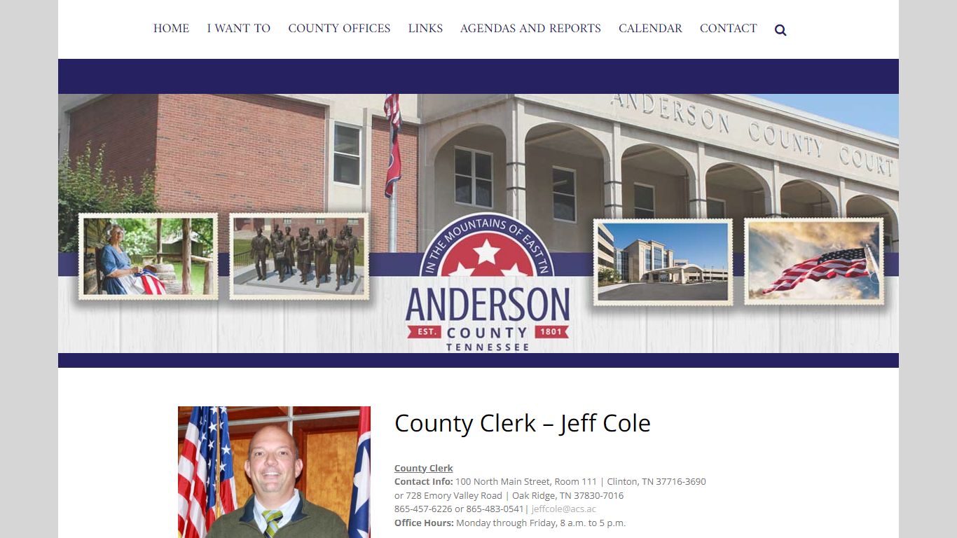 County Clerk – Anderson County, Tennessee